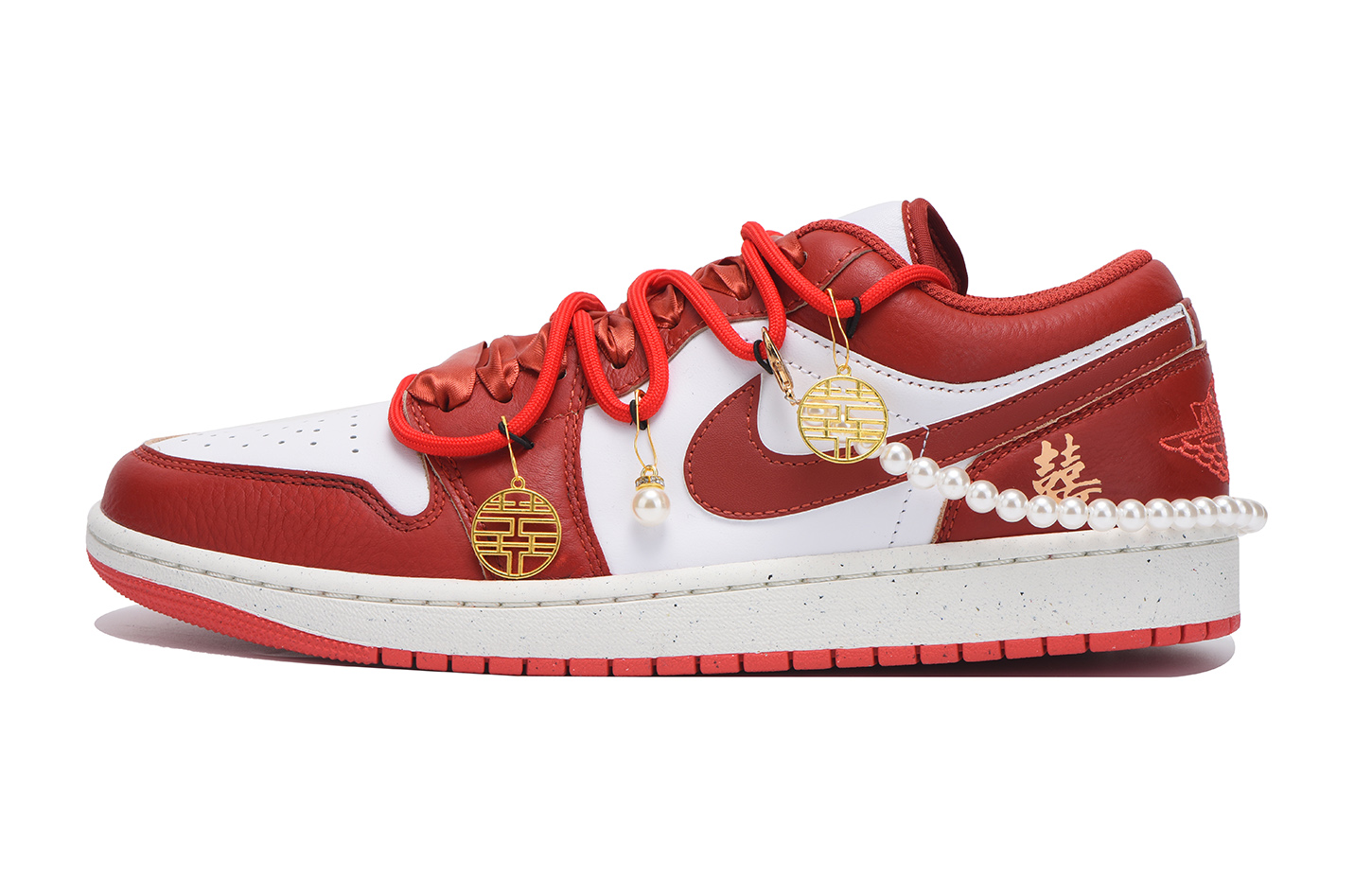 Jordan Air Jordan 1 Low top Vintage Basketball Shoes Women’s True Red