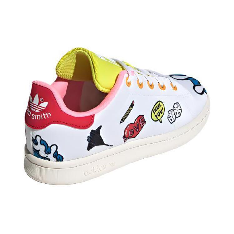 Кеды adidas originals STAN SMITH C Primeblue (бело-желтые) — фото 4