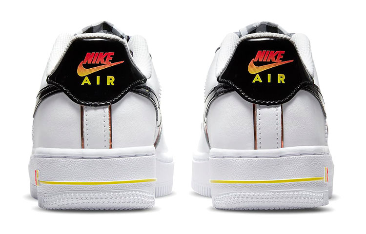 Кеды Nike Air Force 1 Fresh GS (бело-черные) — фото 6