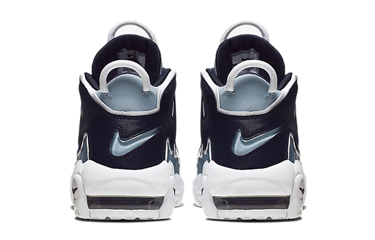 Унисекс кроссовки Nike Air More Uptempo 96 Denim (черно-сине-белые) — фото 7