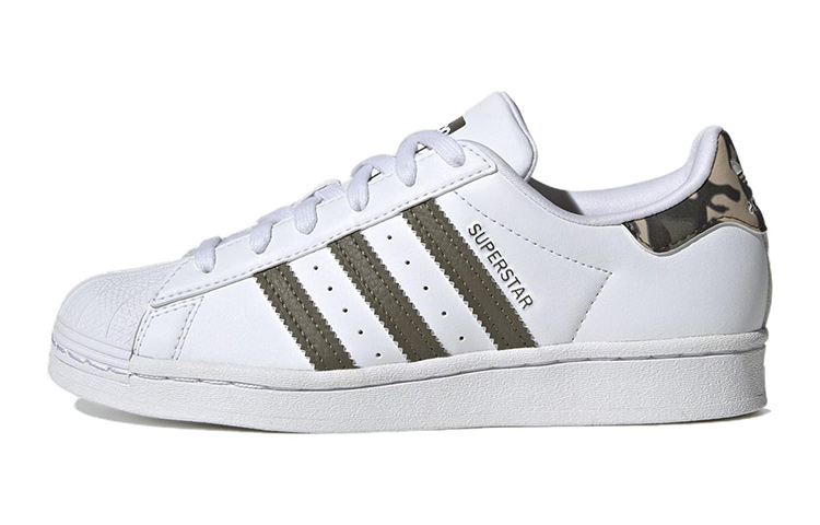 Кеды adidas adidas originals SUPERSTAR (белый / зеленый)
