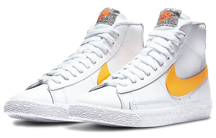 Кеды Nike Blazer Mid (бело-желтые) — фото 3