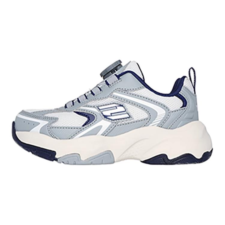 Детские кроссовки Skechers kids (серо-белые)