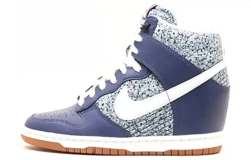 Nike Dunk Sky Hi Liberty Blue High top Skateboard Shoes Blue White Unisex