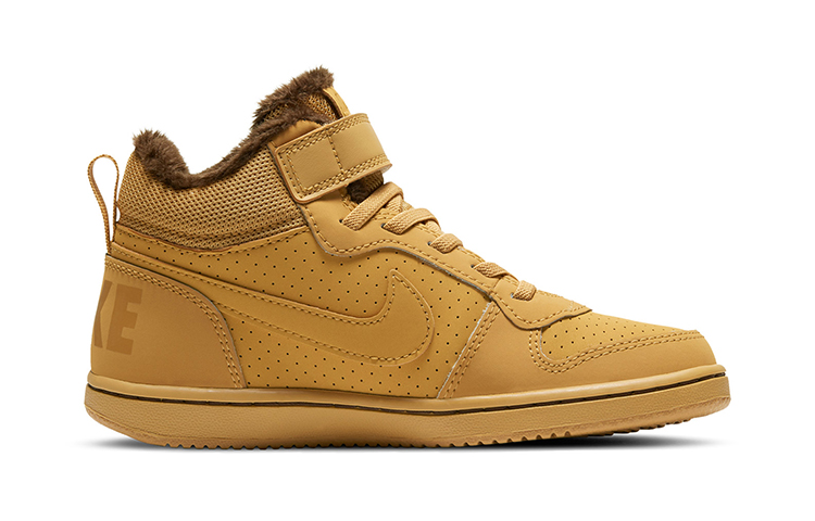 Детские кроссовки Nike Court Borough Mid (коричневые) — Коричневый — фото 3