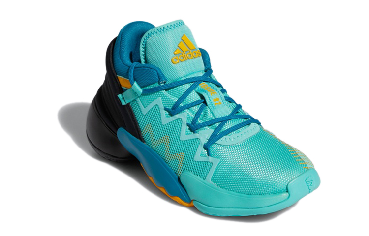 Кроссовки adidas D.O.N. Issue #2 J (зеленый / черный) — Зелёный / чёрный — фото 4