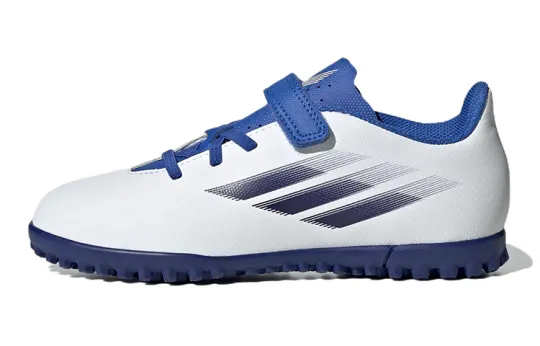 Adidas X Speedflow.4 Abrasion Resistant Low top Kids' Soccer Shoes White Blue Kids'