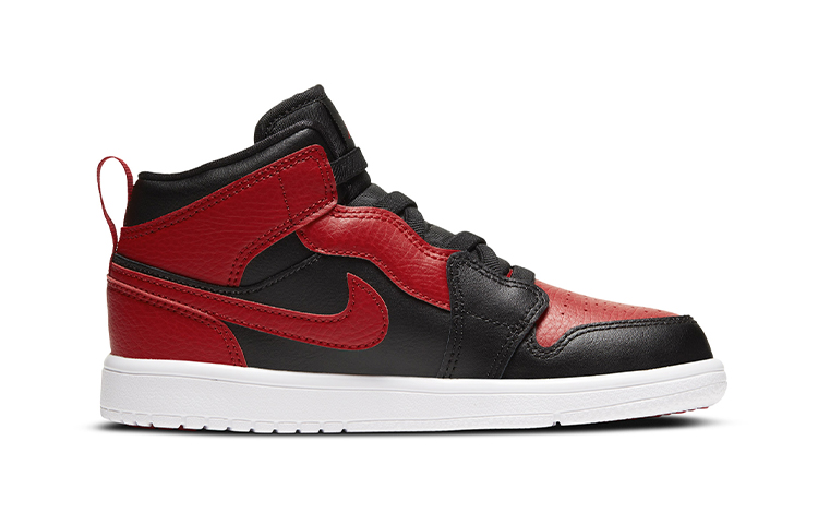 Кеды Jordan Air Jordan 1 mid alt (черно-красные) — фото 4