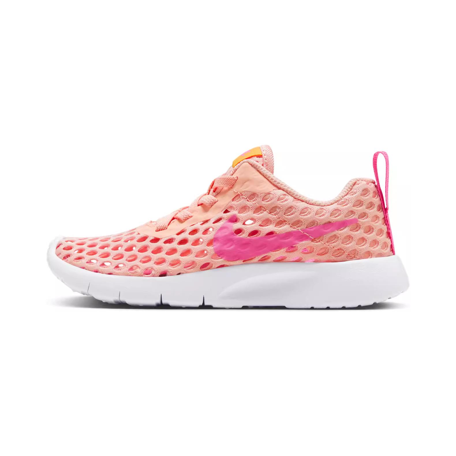 Nike Tanjun comfortable and fashionable wear-resistant shock-absorbing and breathable low-cut children's running shoes orange-red for small and medium-sized children