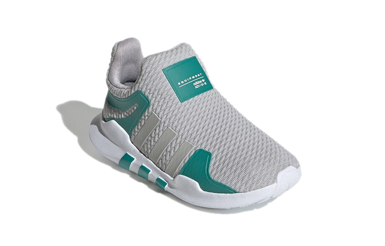 Детские кроссовки adidas originals EQT ADV 360 I (серо-зеленые) — фото 4