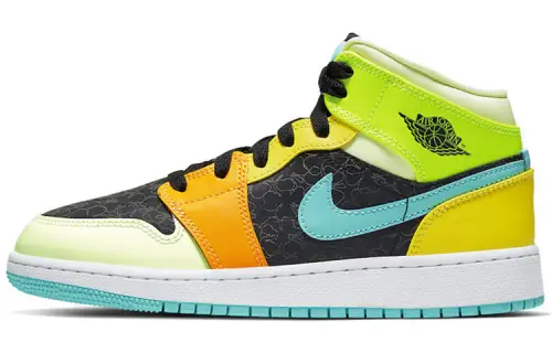 Jordan 1 Mid SE Aurora Green GS