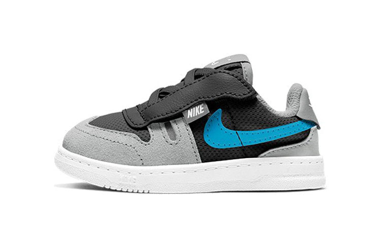 Кроссовки Nike Squash Type (серые с черным и синим)