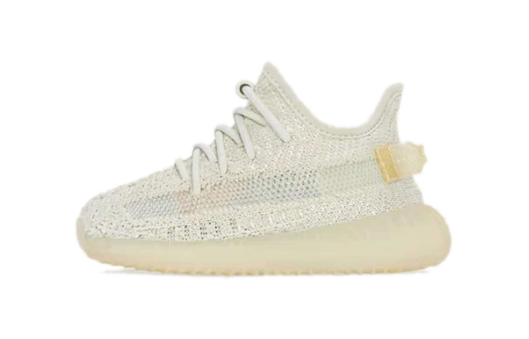 Кроссовки adidas Yeezy Boost 350 V2 Light (бело-желтые)