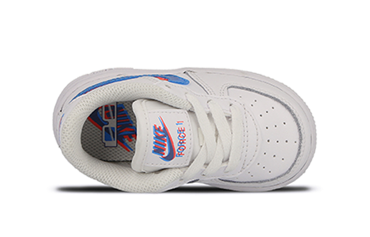 Детские кроссовки Nike Air Force 1 (красно-сине-белые) — Красный / синий / белый — фото 5
