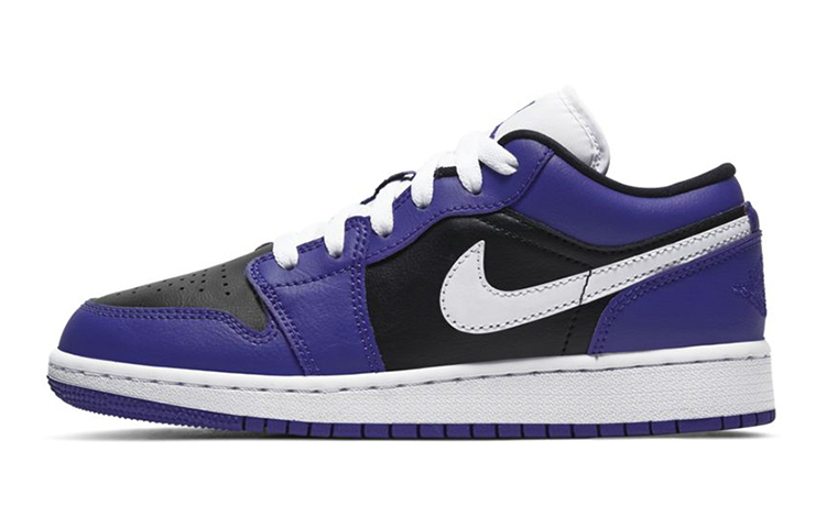 Кроссовки Jordan Air Jordan 1 Low GS (фиолетово-бело-черные)