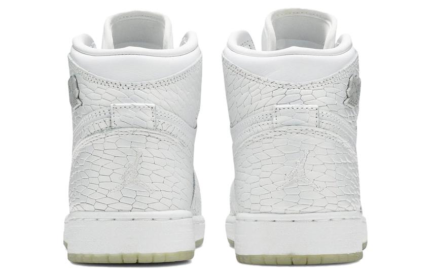 Кроссовки Jordan JordanAir Jordan 1 Retro High Heiress Pure Platinum GS (белые) — фото 6