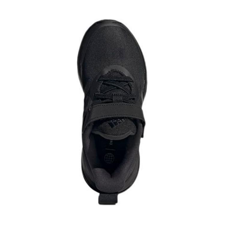 Детские кроссовки adidas Fortarun Elastic Lace Top Strap K (черные) — Чёрный — фото 6