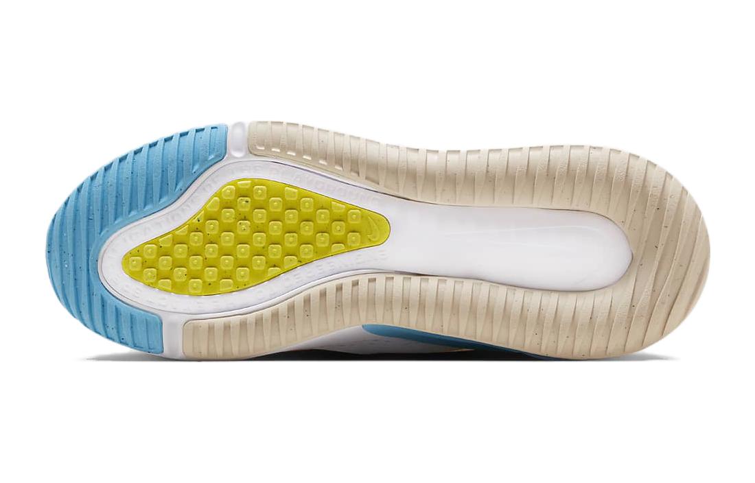 Кроссовки Nike NikeAir Max 270 GO GS (бело-сине-оранжевые) — Белыйсинийоранжевый — фото 7