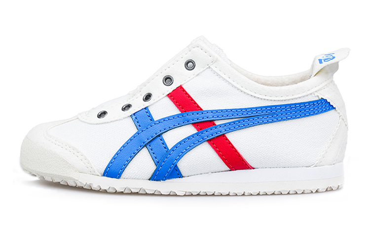 Детские кеды Onitsuka Tiger Mexico 66 Slip-on (бело-синий)