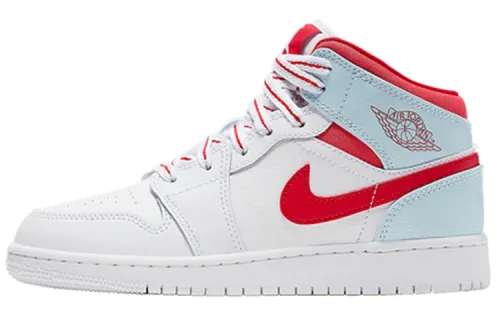 Jordan 1 Mid White Topaz Mist GS