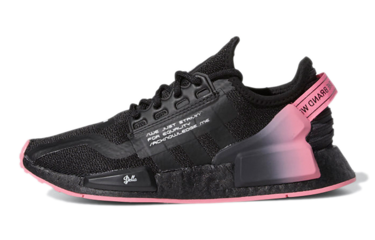 Adidas originals NMD_R1 V2 Dame J comfortable and wear-resistant low-cut retro basketball shoes carbon black youth