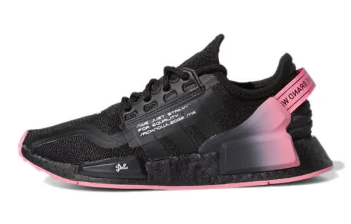 Adidas originals NMD_R1 V2 Dame J comfortable and wear-resistant low-cut retro basketball shoes carbon black youth