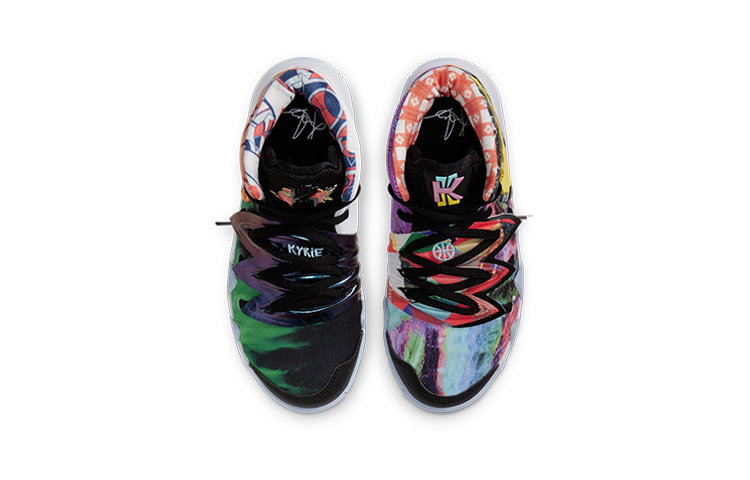 Детские кроссовки Nike Kybrid S2 "What The" (черно-желто-красный) — Чёрный / жёлтый / красный — фото 4