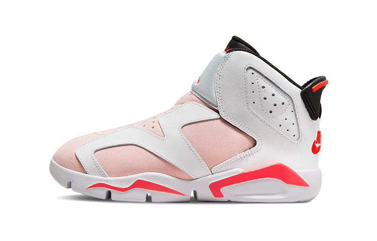 Детские кроссовки Jordan Jordan Air Jordan 6 Little Flex (черно-бело-розовые)
