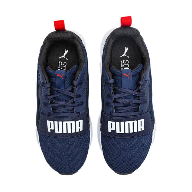 Детские кроссовки PUMA Wired Run Pure (сине-черно-белые) — фото 4