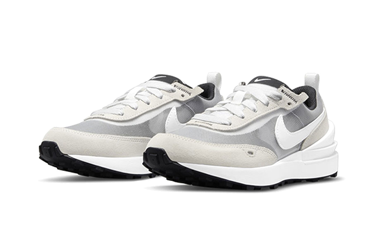 Детские кроссовки Nike Waffle One (серыйбелый / черный) — Серыйбелый / чёрный — фото 5