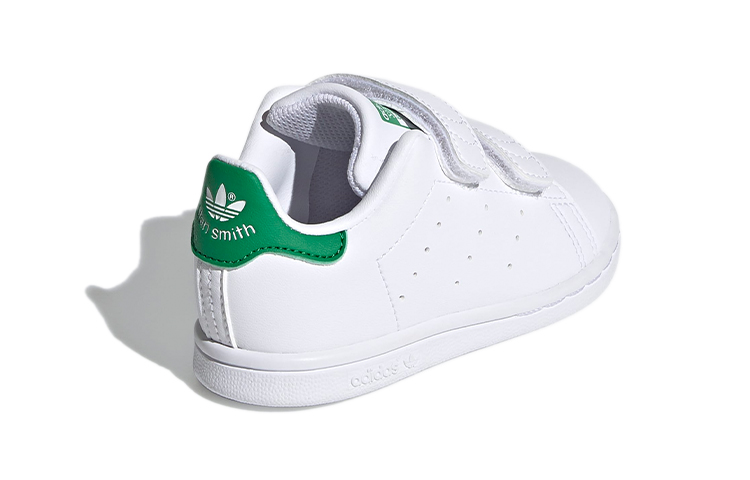 Детские кеды adidas originals Stan Smith (бело-зеленые) — Белый / зелёный — фото 6