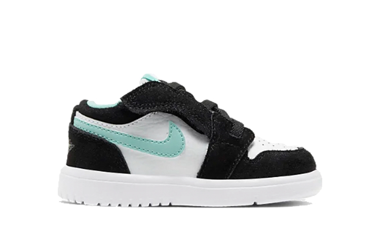 Детские кеды Jordan Air Jordan 1 (бирюзово-белые) — 蒂芙尼绿 — фото 4