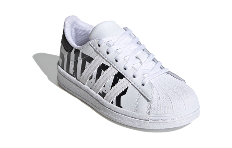 Детские кеды adidas originals SUPERSTAR C LOGO (белые) — Белый — фото 4