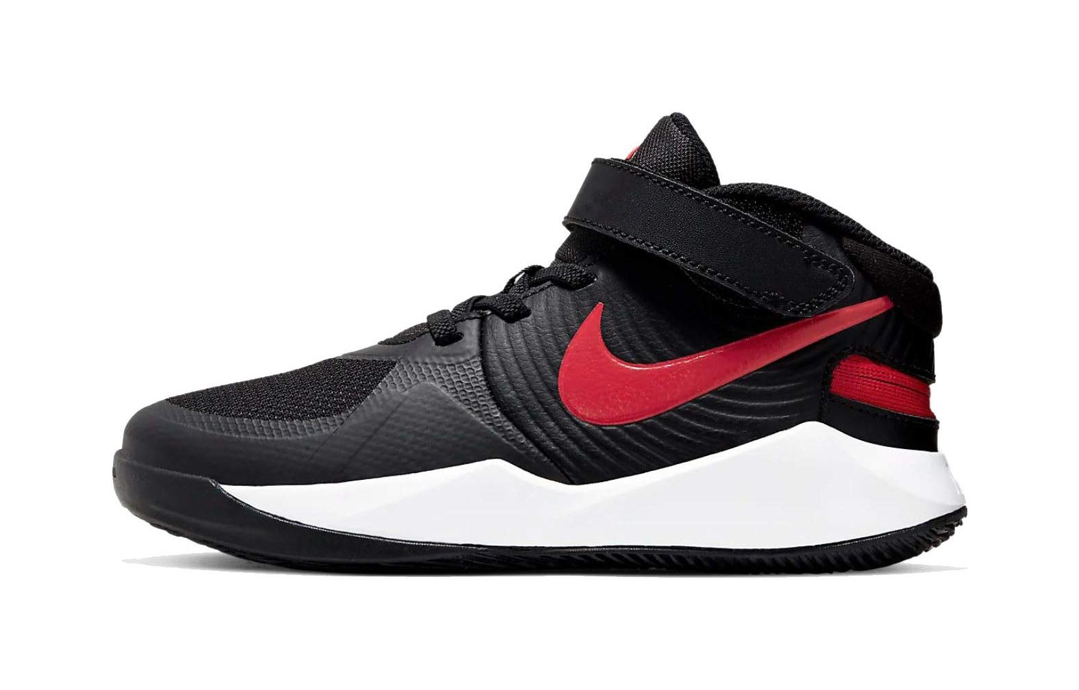 Детские кроссовки Nike Nike Team Hustle D 9 FlyEase (черно-красные)