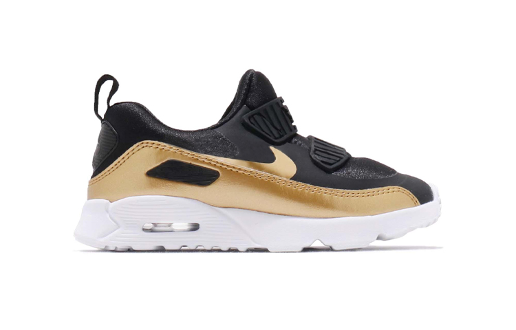 Детские кроссовки Nike Air Max Tiny 90 (черно-золотой) — фото 2