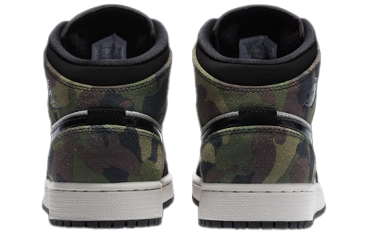 Кроссовки Jordan Air Jordan 1 Mid Camo (разноцветный) — фото 7
