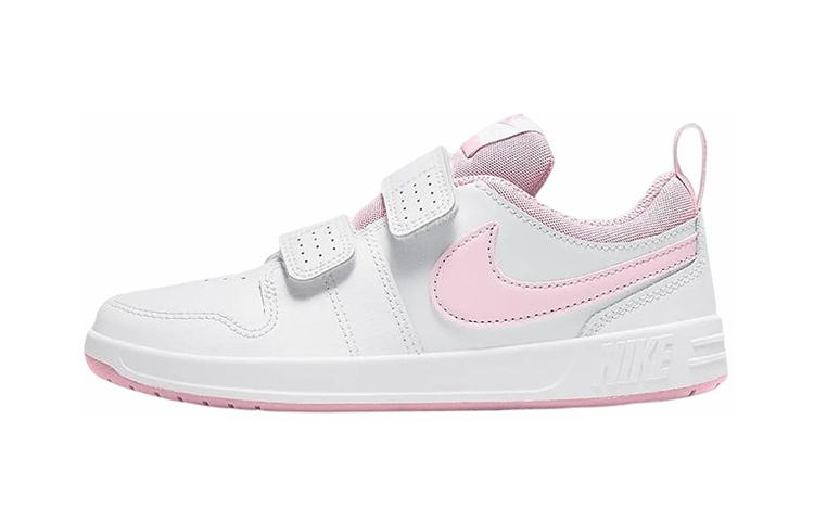 Детские кеды Nike Pico 5 (бело-розовые)