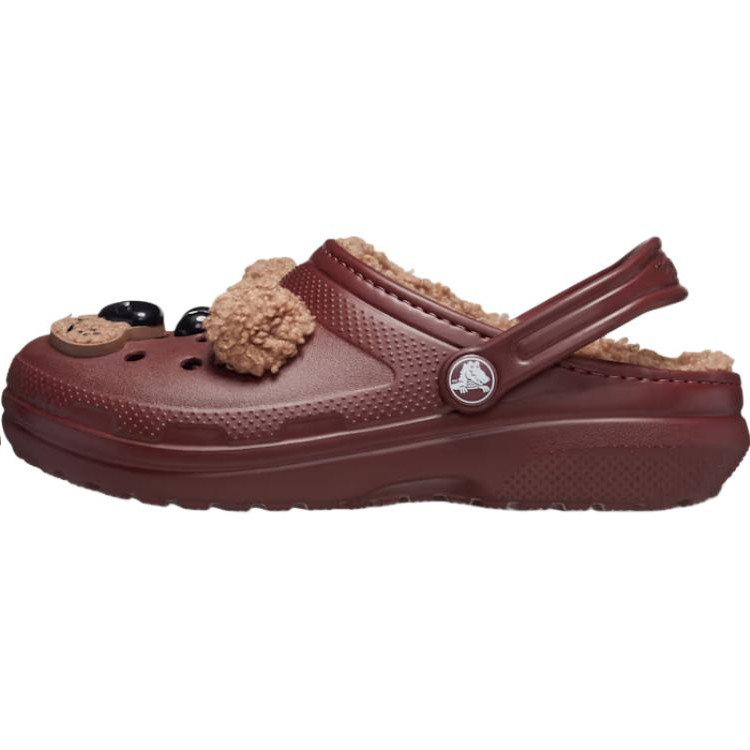 Сабо Crocs Classic Lined I Am Brown Bear (темно-коричневые)