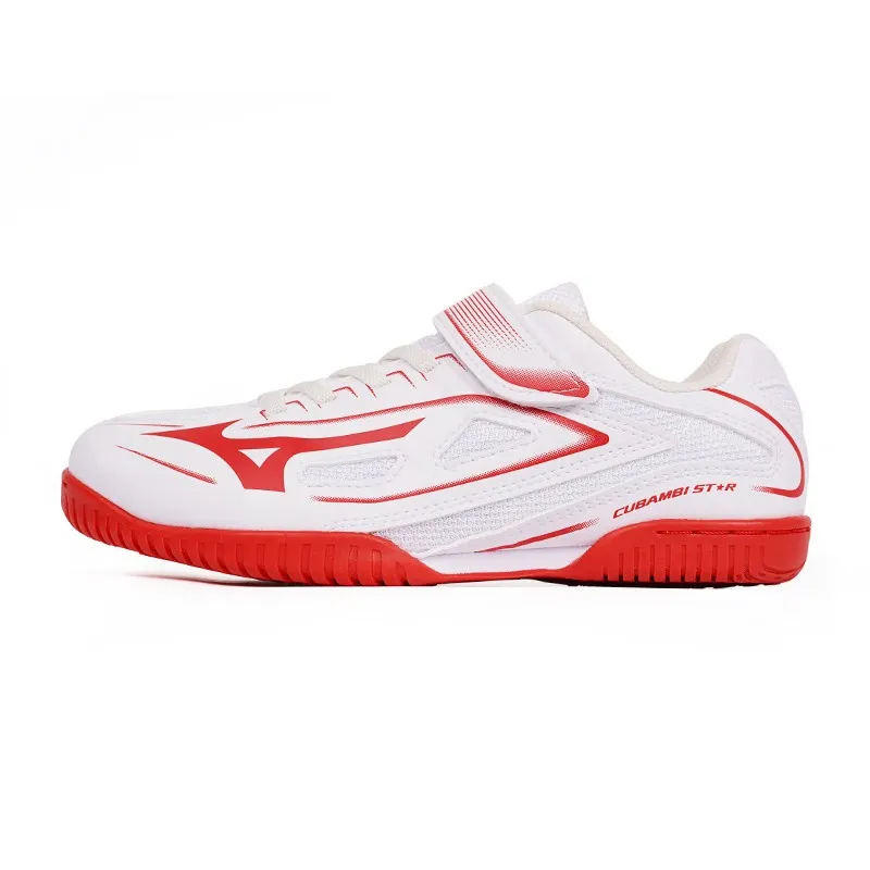 Mizuno Cushioning, Wear Resistant Low top Kids' Training Shoes White Red Kids'