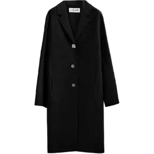 LOEWE Coats Women's Black Lapel Moderate