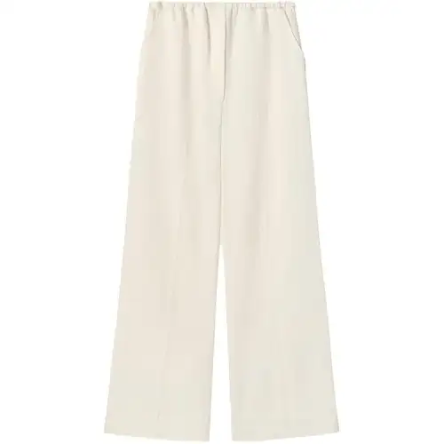 LOEWE Casual Pants Women's Ivory Moderate Straight Fit Pants