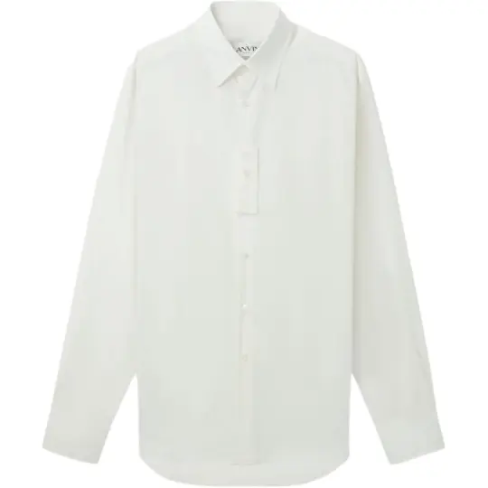 Lanvin Shirts Men's White Lapel Moderate