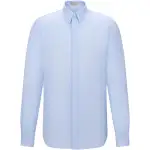 DIOR Shirts Men's Light Blue Lapel Moderate Shirt