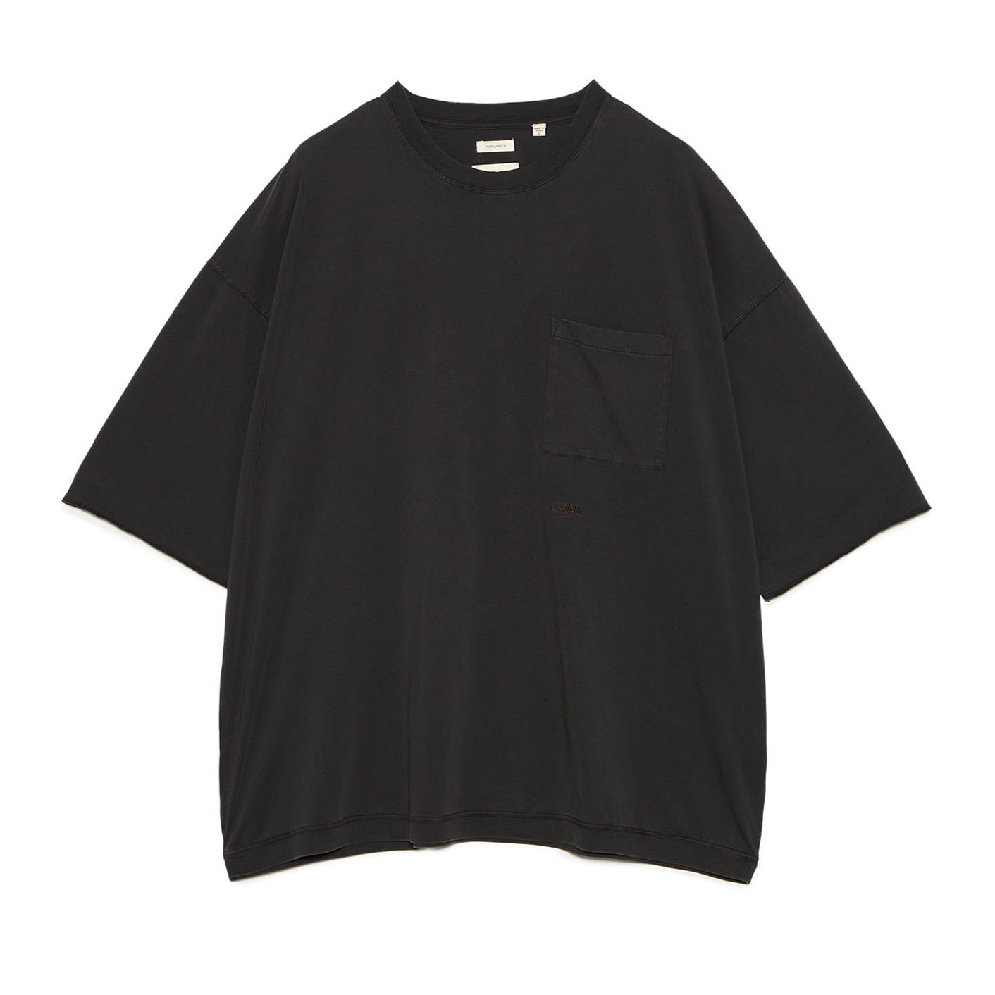 Мужская футболка nanamica nanamica SS26 OOAL Pocket Tee T (угольной серый)
