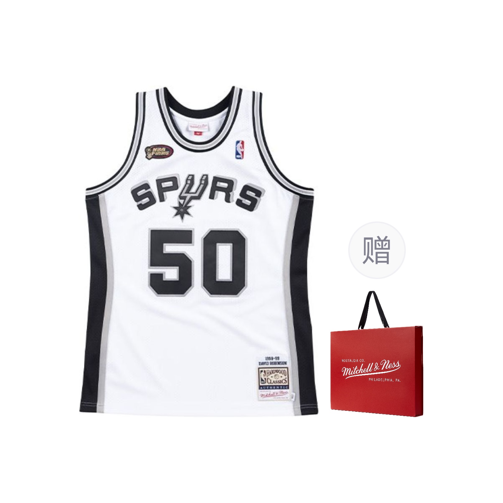 Mitchell Ness David Robinson San Antonio Spurs 1998-99 jersey