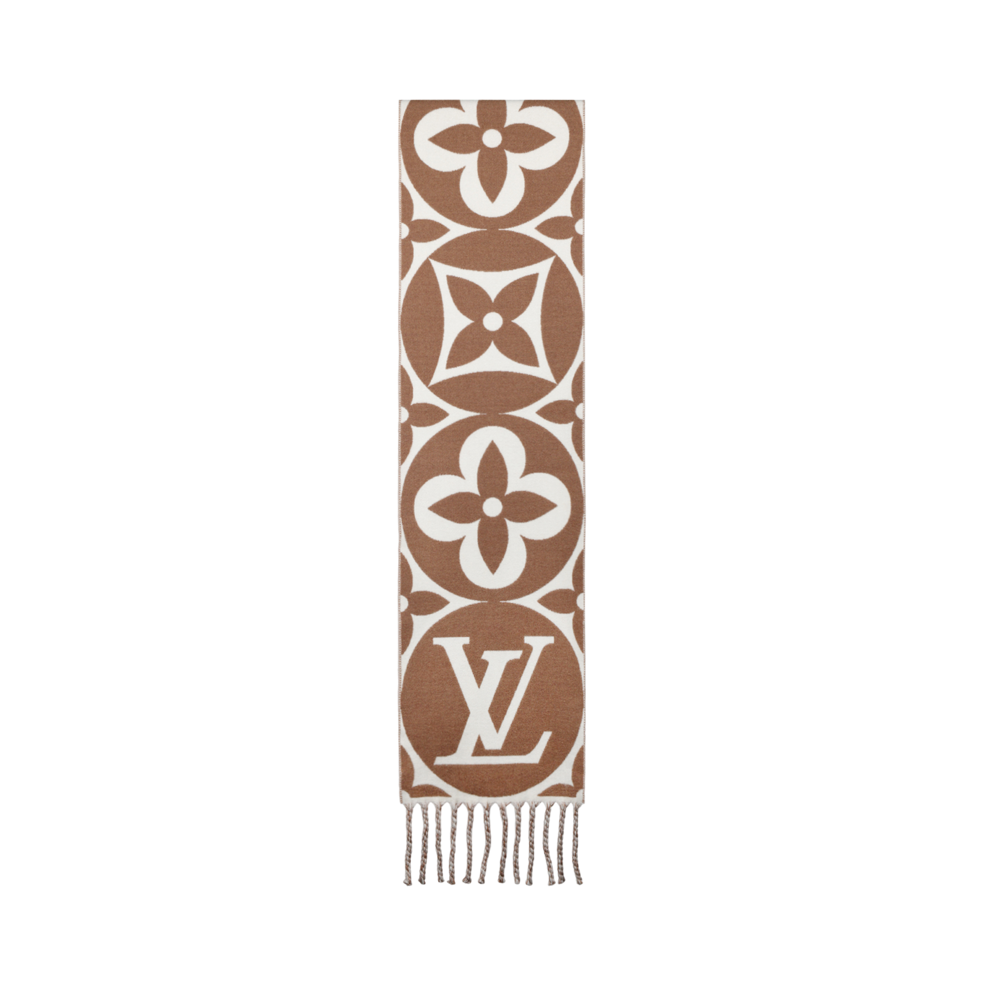 Женский шарф Louis Vuitton LOUIS VUITTON LV Medallion (коричневый)