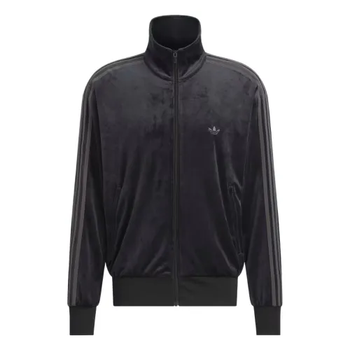 Adidas, velvet swan, jacket with zipper for men and women, loose fit