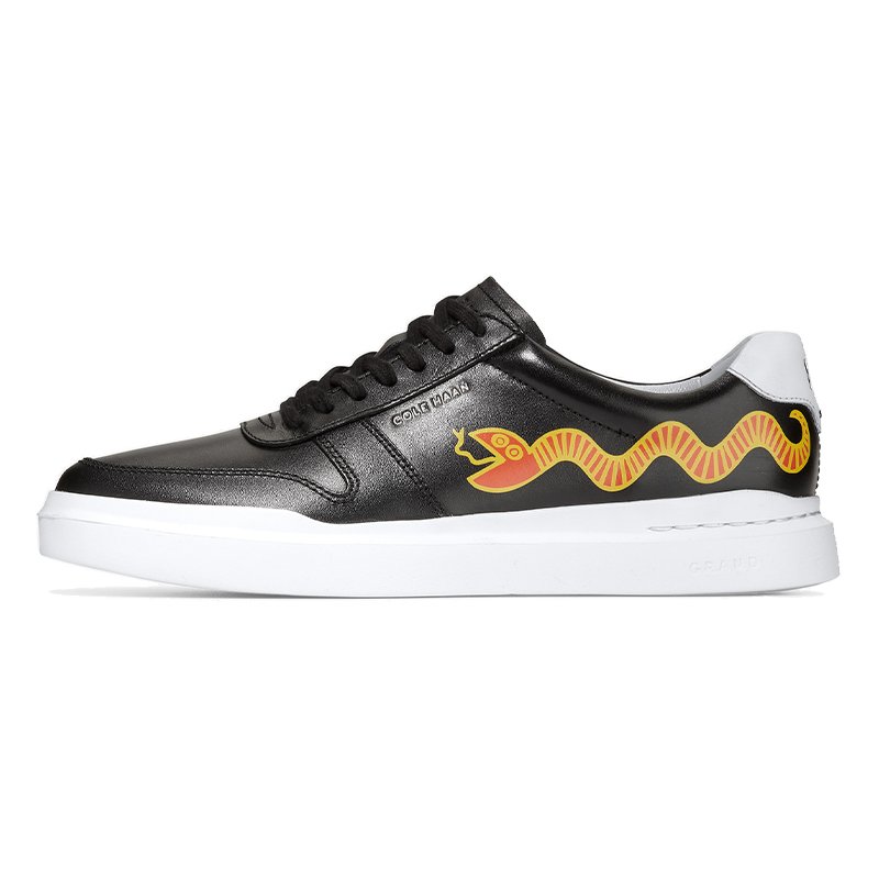 COLE HAAN Gehan x Keith Haring/Keith Haring first-layer cowhide, light and breathable street art graffiti, low-top sneakers, women's black