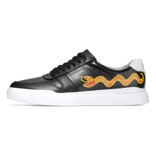 COLE HAAN x Keith Haring Top Grain Cow Leather Low top Skateboard Shoes Women's Black