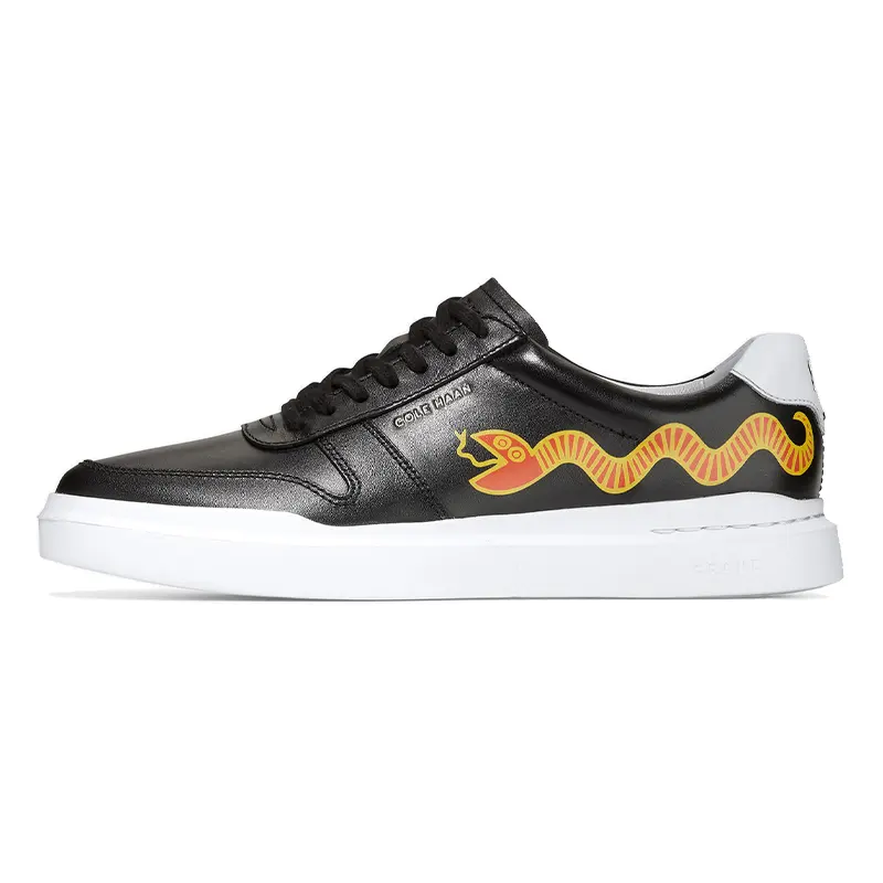 COLE HAAN Gehan x Keith Haring/Keith Haring first-layer cowhide, light and breathable street art graffiti, low-top sneakers, women's black